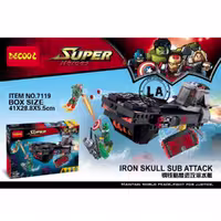 لگو زیر دریایی اونجرز DECOOL Super Hero Avengers Submarine 7119