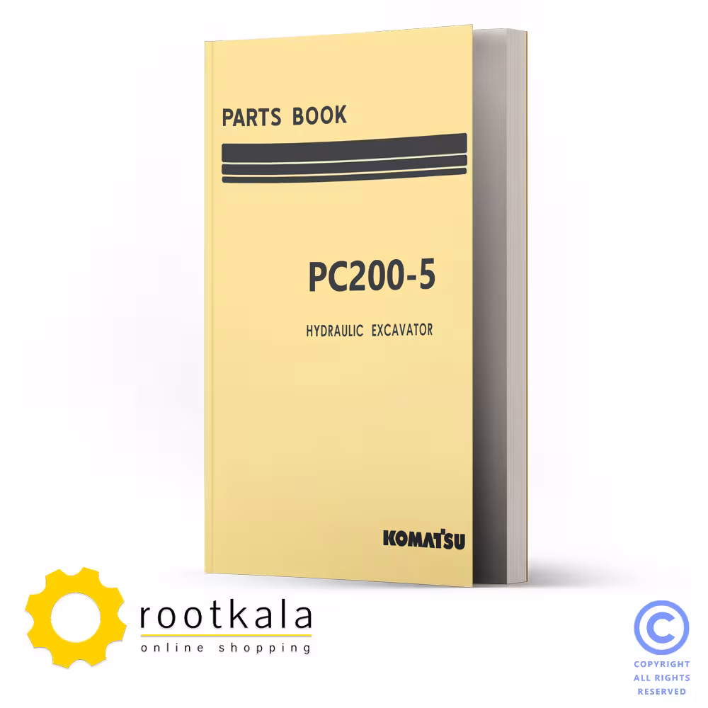 فایل PDF کتاب قطعات بیل مکانیکی کوماتسو PC200-5