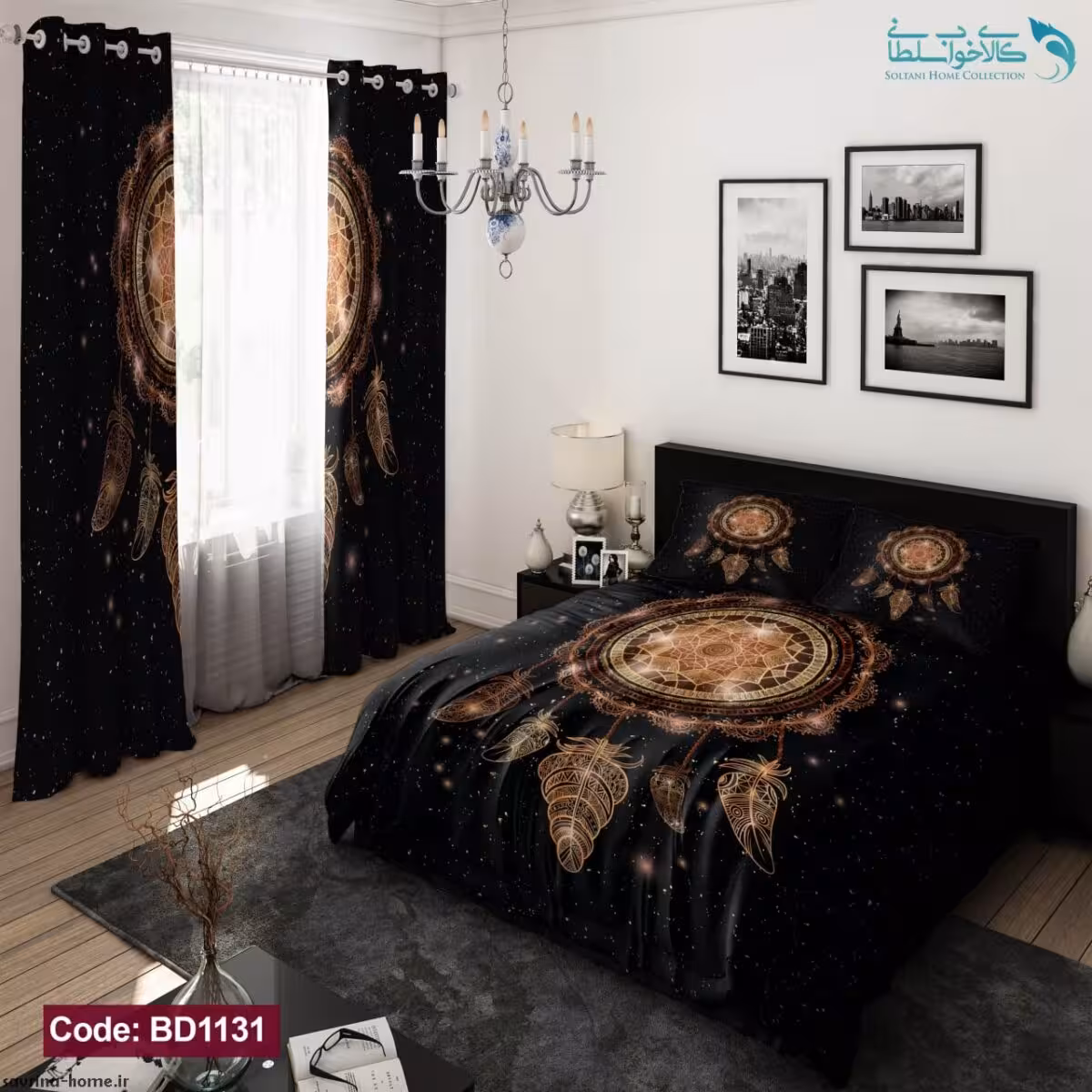 روتختی طرح دریم کچر دونفره کد BD1131