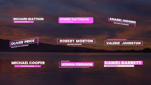 دانلود پروژه آماده افتر افکت – زیرنویس Lower Thirds