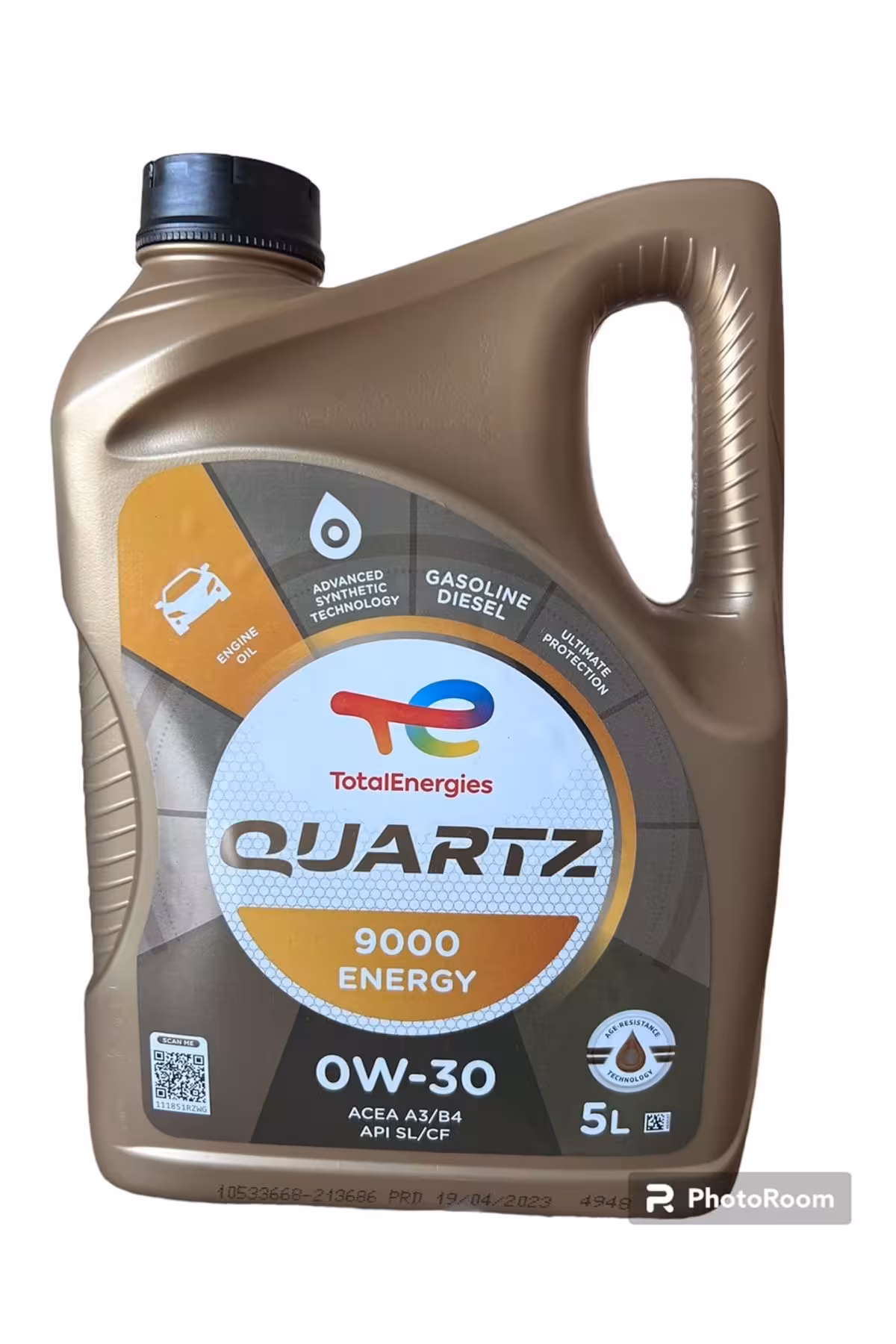 روغن و مکمل موتور کوارتز 9000 انرژی 0W 30 5LT توتال اورجینال Total