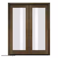 درب چوبی نشیمن با شیشه مات کد 1113