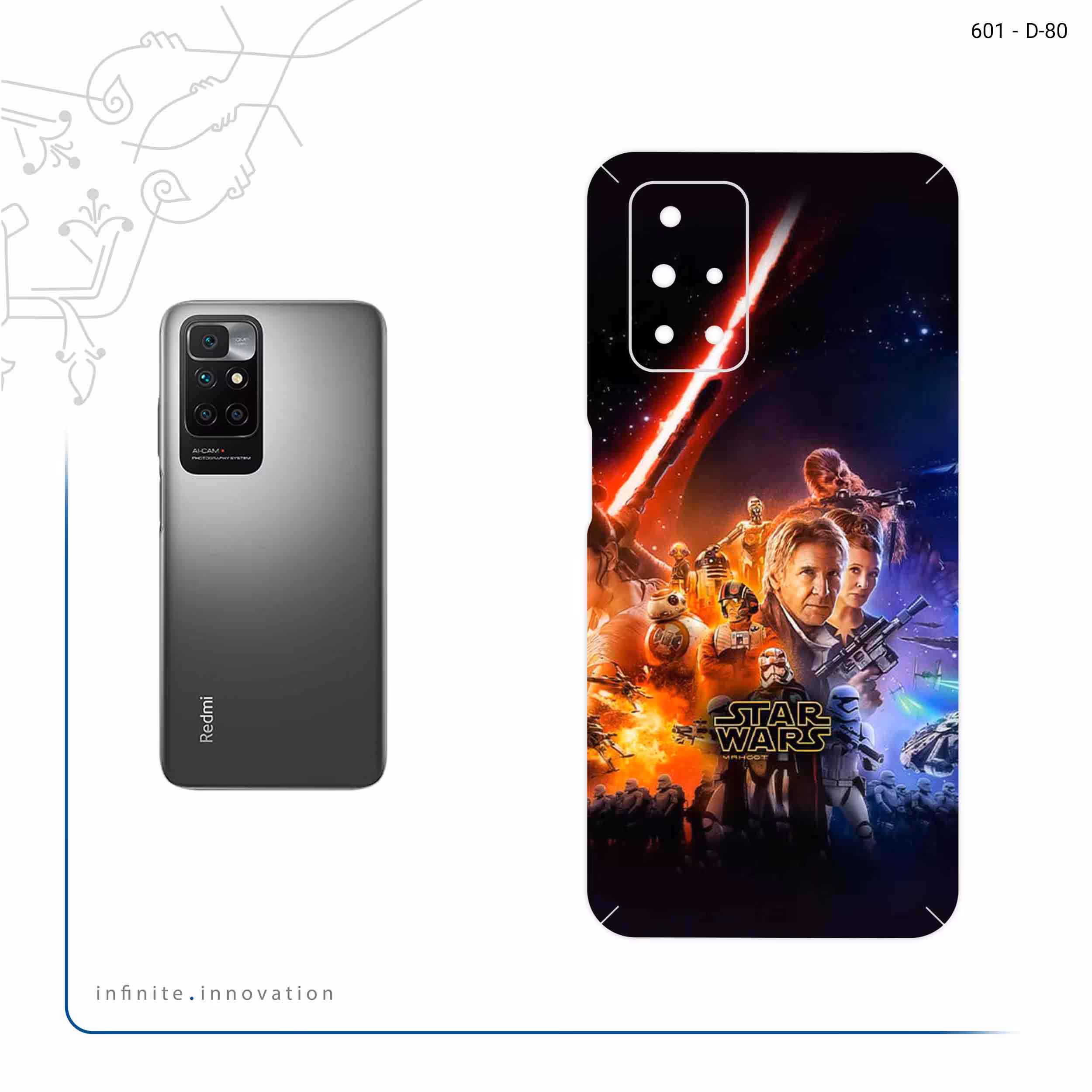 برچسب پوششی ماهوت مدل Star Wars مناسب برای گوشی موبایل شیائومی Redmi 10 Prime
