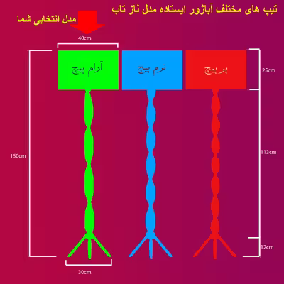 آباژور ایستاده مدل نازتاب NLN10
