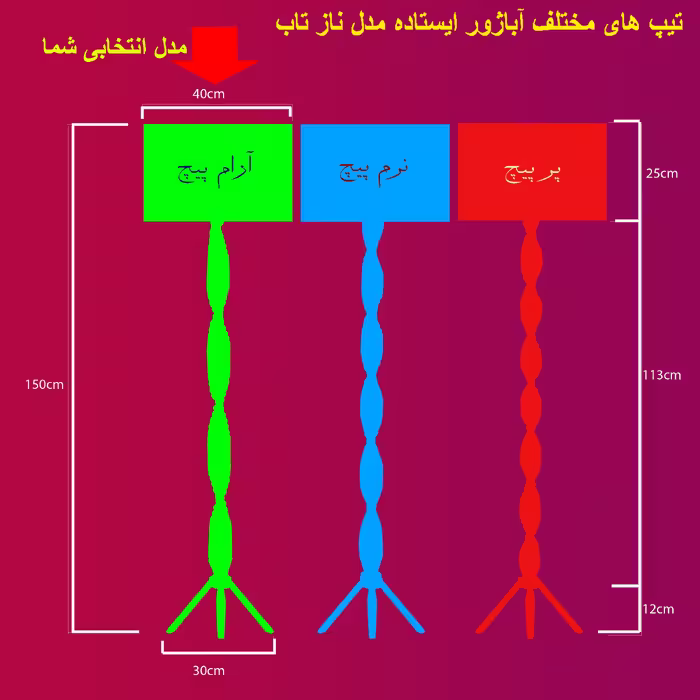 آباژور ایستاده مدل نازتاب NLN10