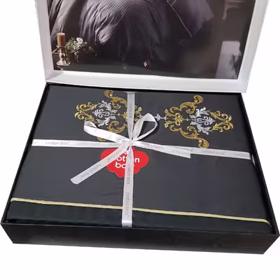 سرویس روتختی کاتن باکس مدل tiana-yesil دو نفره 6 تکه