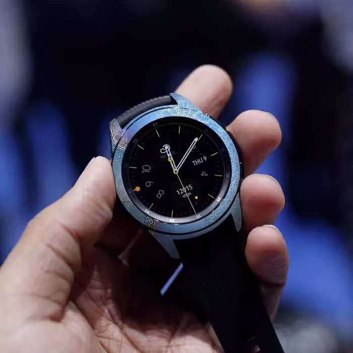 برچسب ماهوت طرح Blue-Ocean-Marble مناسب برای ساعت هوشمند سامسونگ Galaxy Watch 42mm