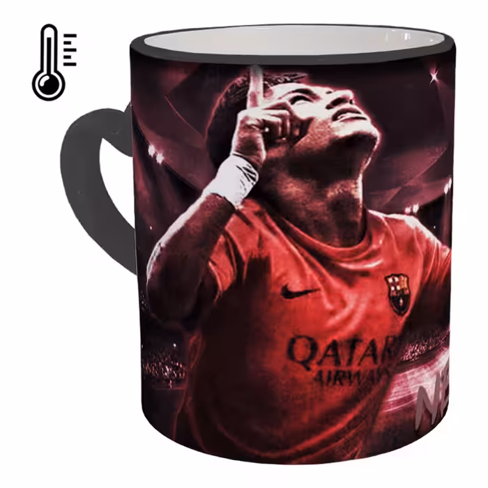 ماگ حرارتی مدل دسته قلبی طرح نیمار کد 68