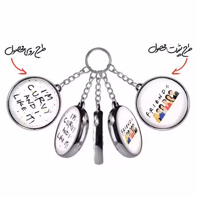 جاکلیدی خندالو طرح سریال فرندز مدل دوطرفه کد 31393140