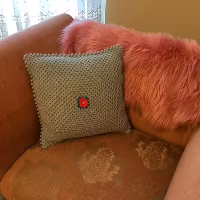 کاور کوسن بافتنی مدل لیلیان