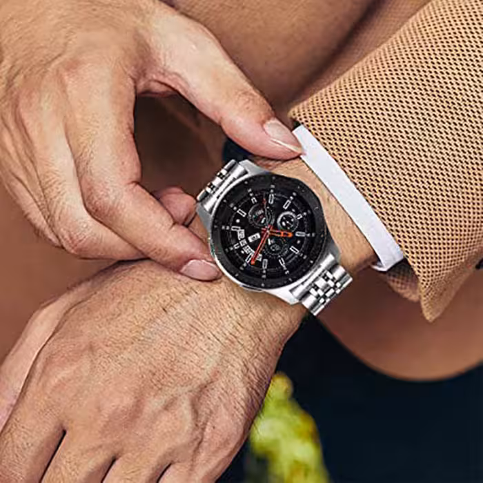 بند دریم مدل Metalic 7B مناسب برای ساعت هوشمند سامسونگ Galaxy Gear S3 Classic 46mm