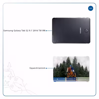 برچسب پوششی ماهوت مدل Equestrianism مناسب برای تبلت سامسونگ Galaxy Tab S2 9.7 2016 T819N