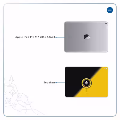 برچسب پوششی ماهوت مدل Sepahan مناسب برای تبلت اپل iPad Pro 9.7 2016 A1673