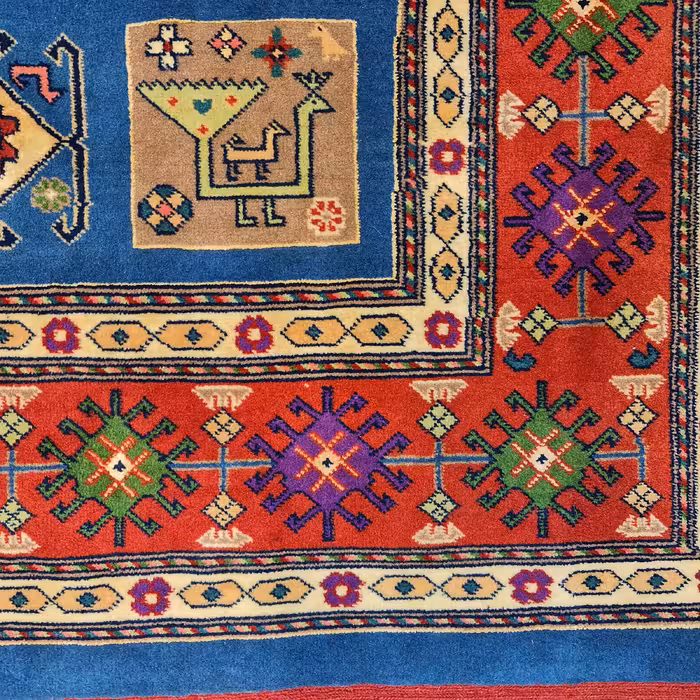 فرش دستبافت چهار و نیم متری مدل قشقایی کد 952