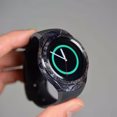 برچسب ماهوت طرح Earth_White_Marble مناسب برای ساعت هوشمند سامسونگ Galaxy Gear S2
