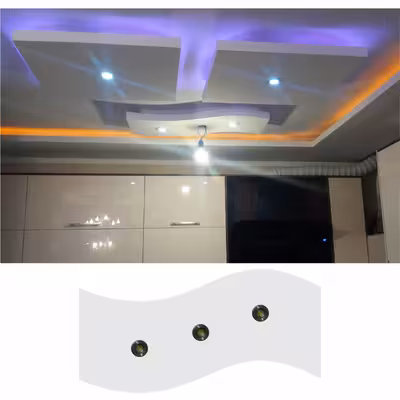 کناف پیش ساخته سقف مدل آرک طرح تک موج