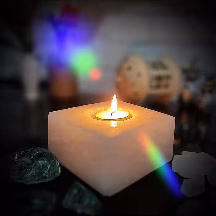 جاشمعی مدل سنگ نمک طرح مکعب مستطیل کد 408