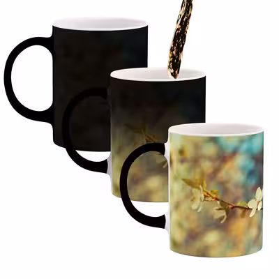 ماگ حرارتی طرح شکوفه گل مدل mgh03983