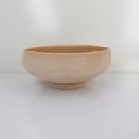 کاسه سفالی خام مدل سالاد خوری