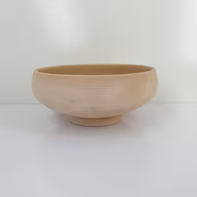 کاسه سفالی خام مدل سالاد خوری