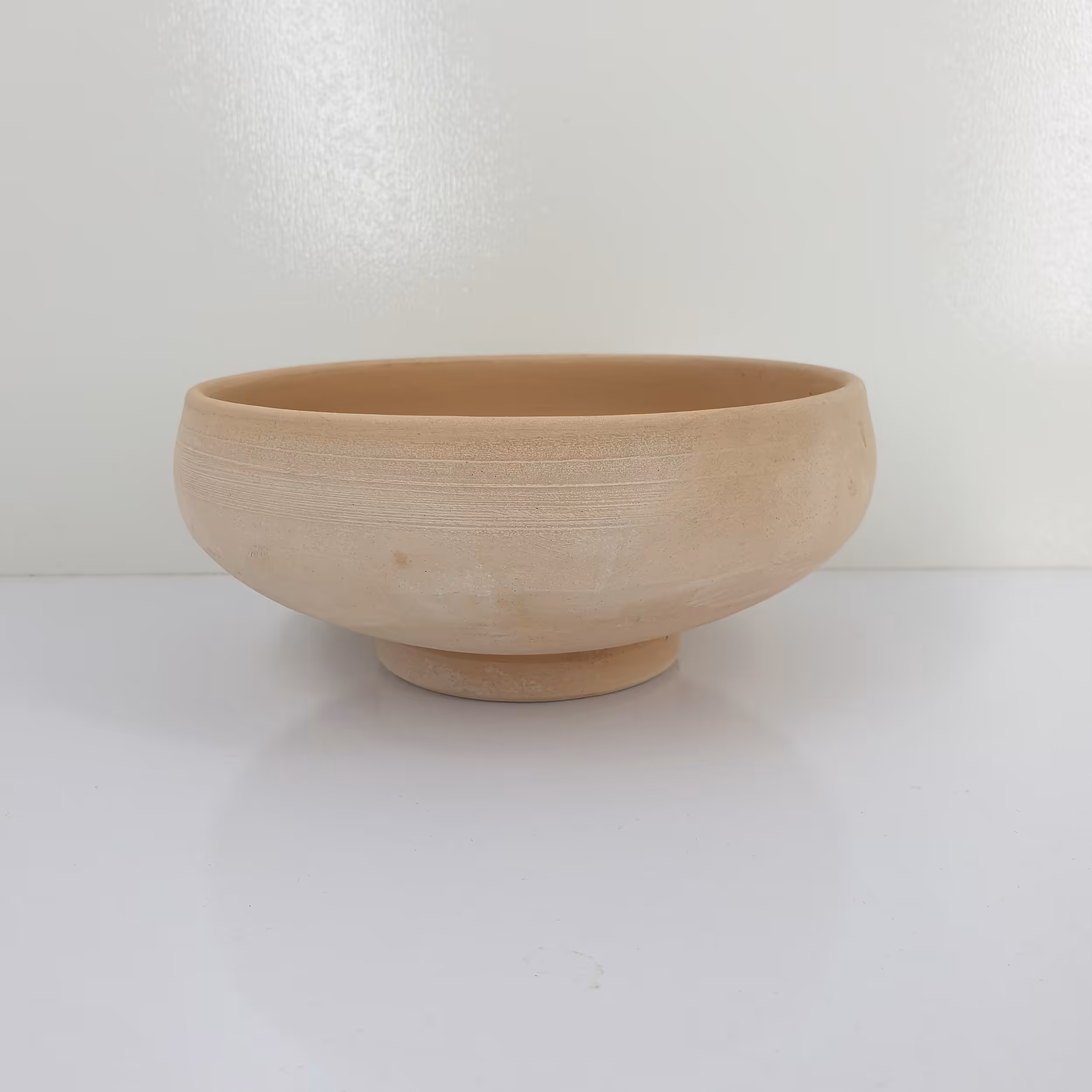 کاسه سفالی خام مدل سالاد خوری