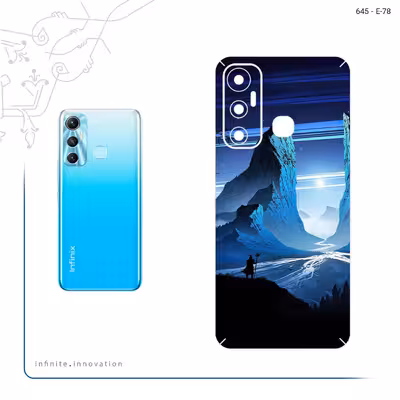 برچسب پوششی ماهوت مدل Blue Mountains Digital Art مناسب برای گوشی موبایل اینفینیکس Hot 11