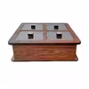 جعبه دمنوش مدل Cube-wood کد 125