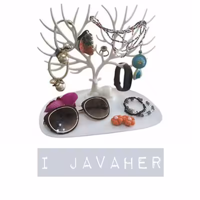 استند جواهرات آی جواهر مدل شاخ گوزن مجموعه 2 عددی