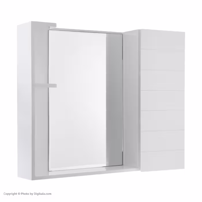 ست آینه و باکس سرویس بهداشتی مدل دکور چپ