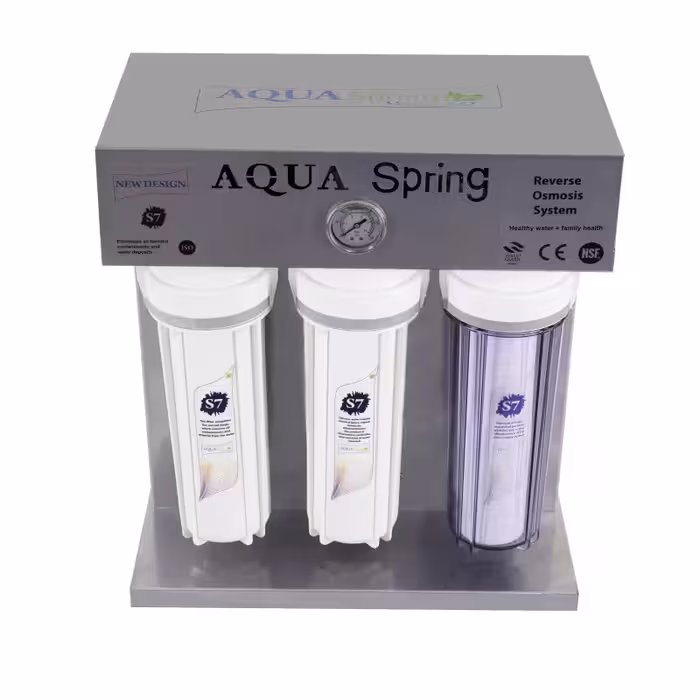 دستگاه تصفیه کننده آب آکوآ اسپرینگ مدل RO-S7-KZ 7001 به همراه فیلتر مجموعه 4 عددی