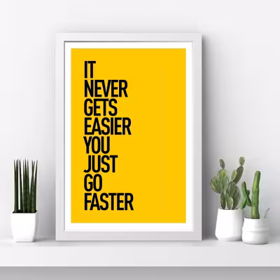 تابلو مدل انگیزشی Just go faster کدm2411-w