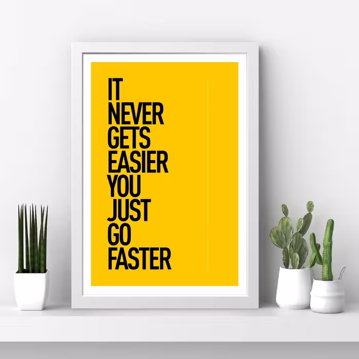 تابلو مدل انگیزشی Just go faster کدm2411-w
