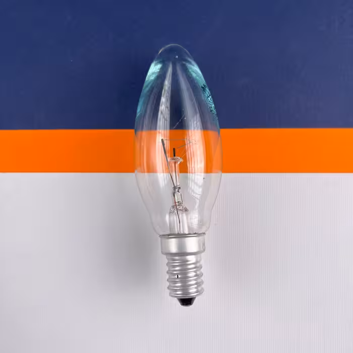 لامپ شمعی 40 وات پارس مدل شفاف پایه E14 بسته 2 عددی