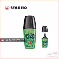 هایلایتر مینی استابیلو طرح قهرمان رنگ سبز STABILO BOSS MINI Heroes Green