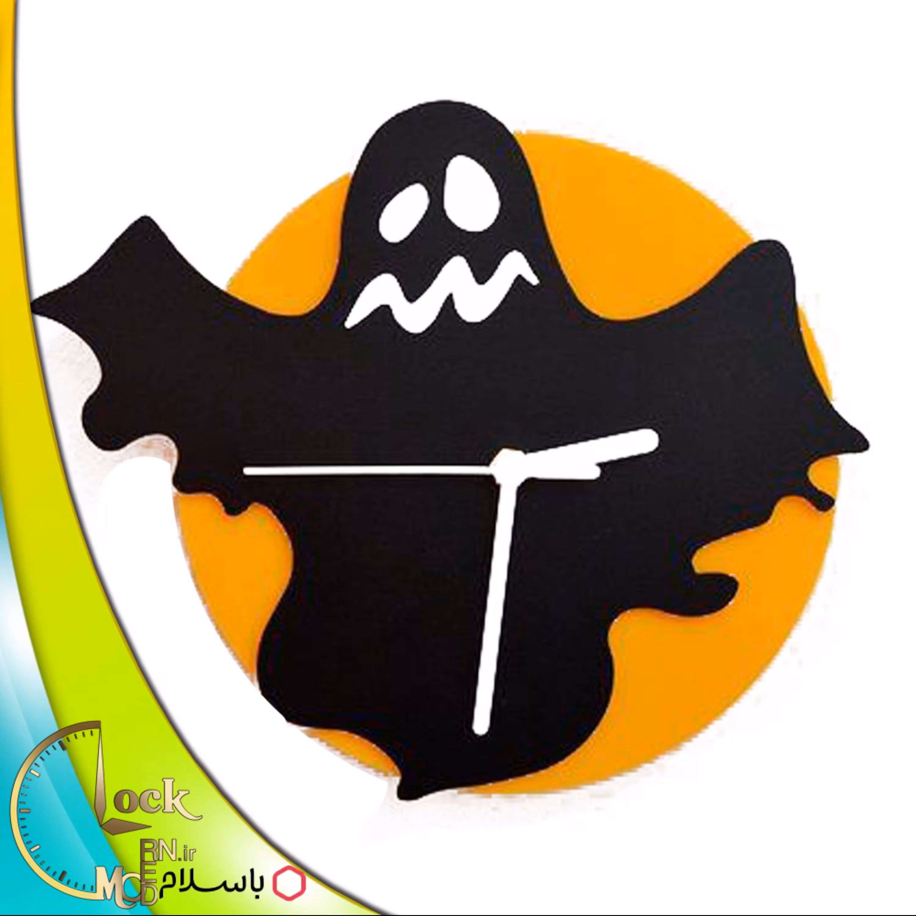 ساعت دیواری طرح شبح کد 178