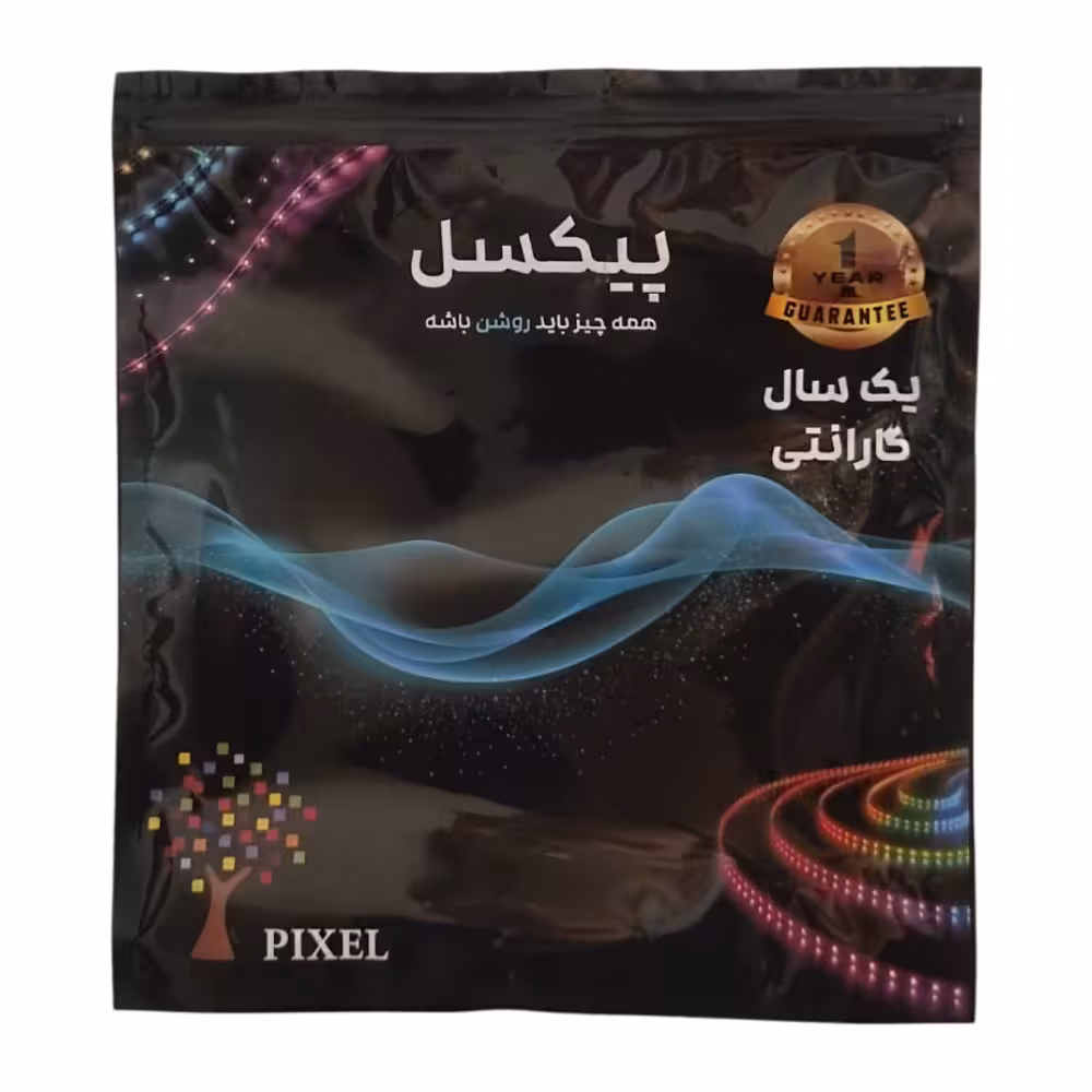 نواری 12 ولت تراکم 120 سفید عرض 8 میلی متر برند پیکسل