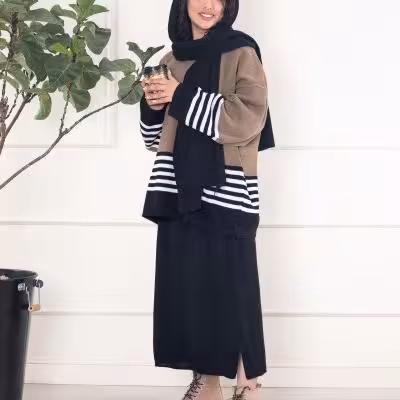 ست بلوز دامن بافت
