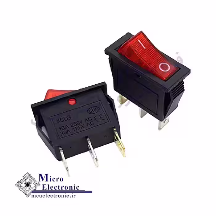 کلید راکر باریک چراغدار KCD3-101N