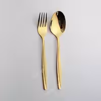 سرویس قاشق چنگال 144 پارچه یونیک مدل ماینز طلایی