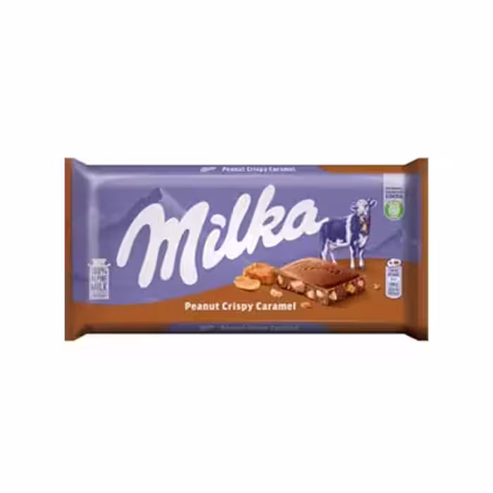 شکلات کاراملی بادام زمینی میلکا Milka