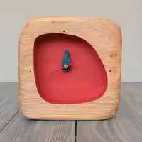 ساعت رومیزی ساده طرح پنج