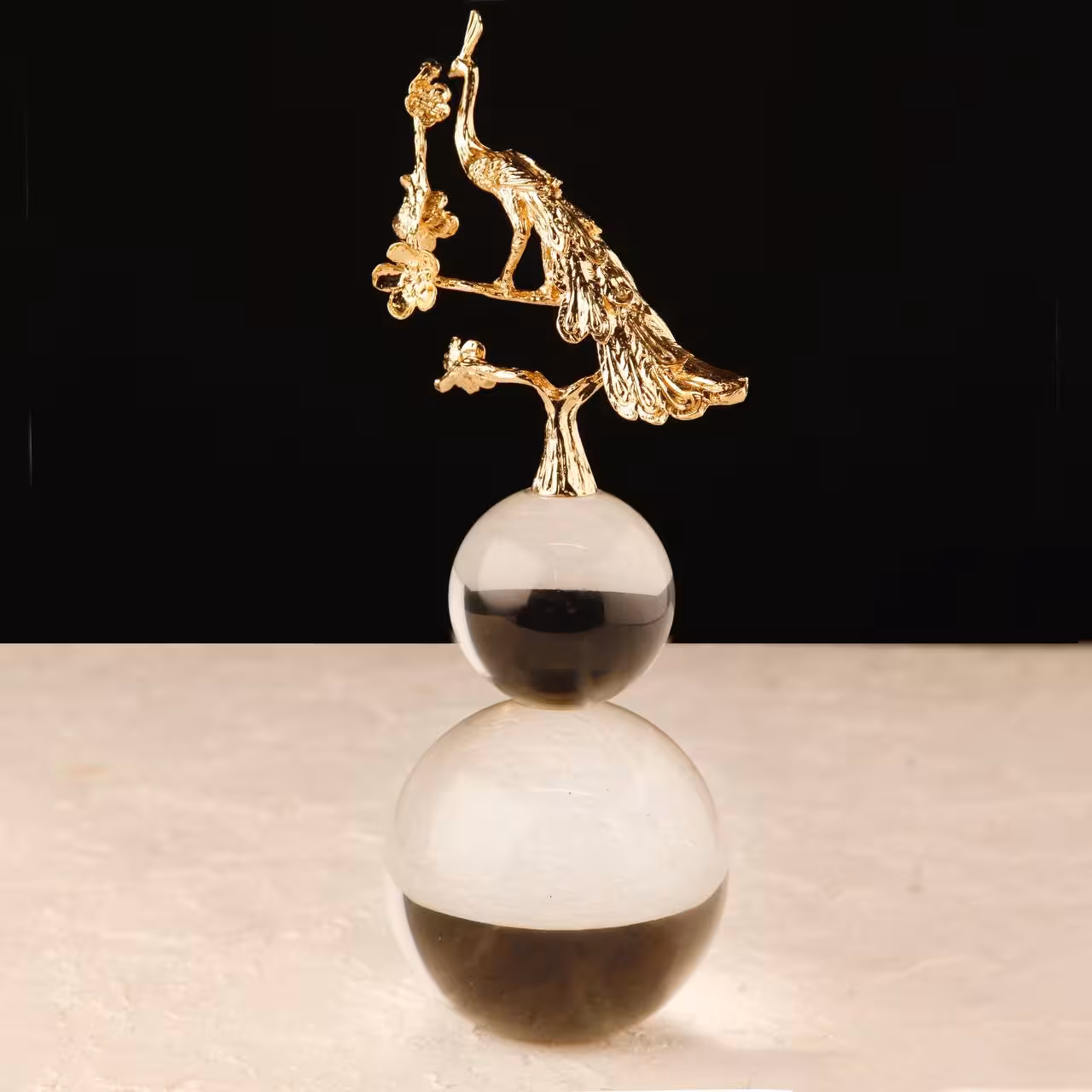 دکوری کریستال طاووس آسا