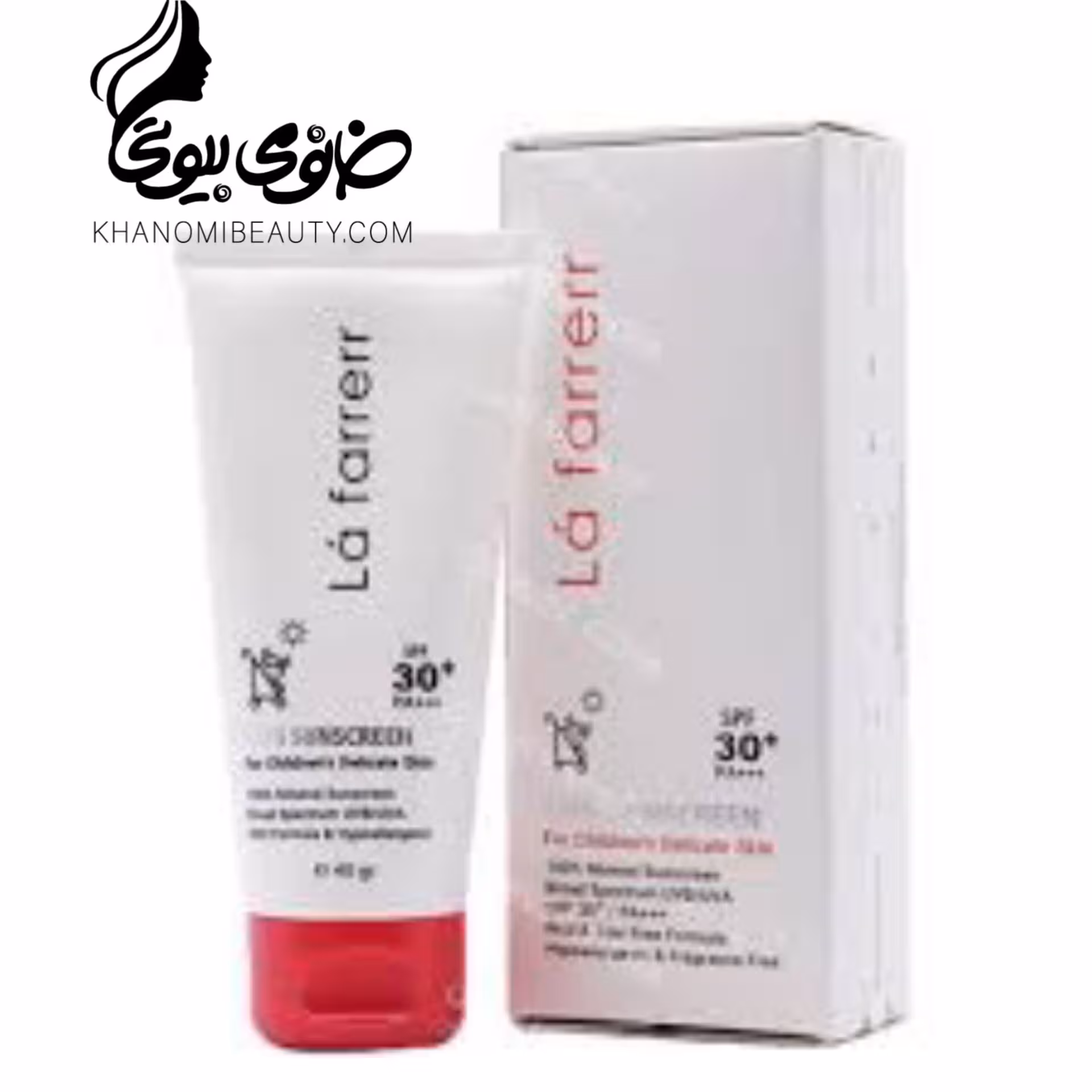 کرم ضد آفتاب مینرال پوست حساس و ظریف کودکان SPF30 حجم 40 میل لافارر