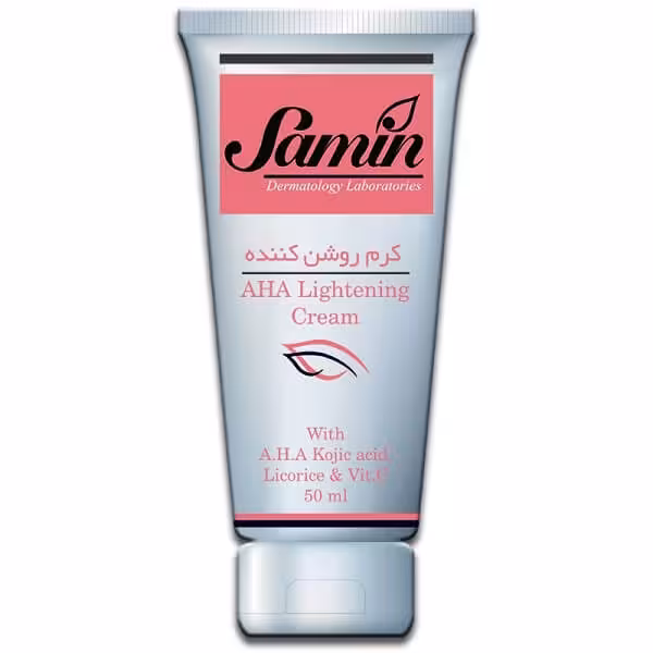 کرم روشن کننده ثمین حاوی AHA حجم 50 میلی لیتر