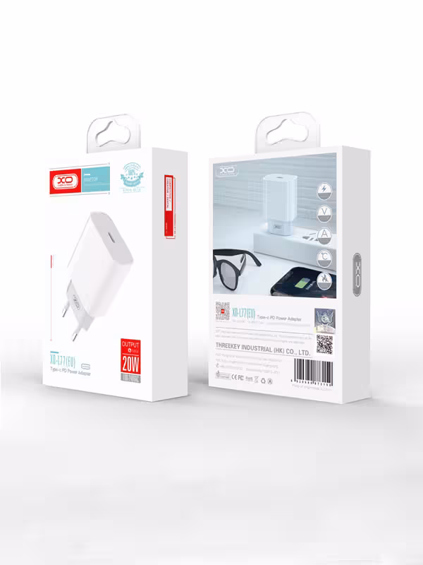 شارژر تایپ سی XO-L77 به همراه کابل لایتنینگ