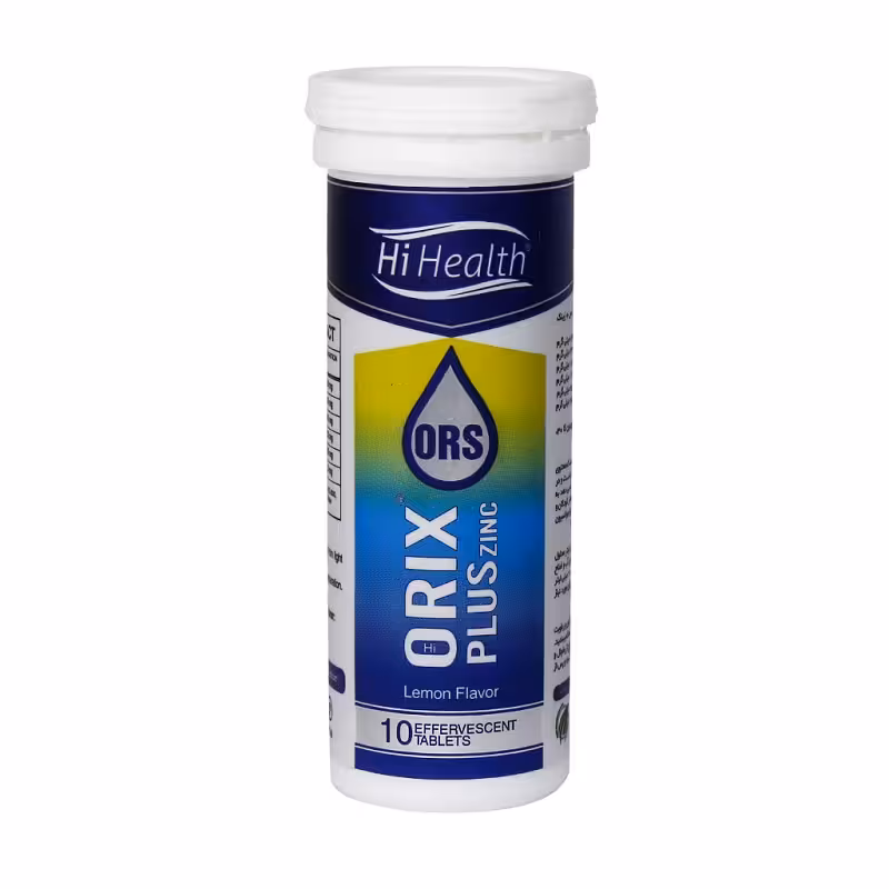قرص جوشان اوریکس پلاس زینک های هلث 10 عدد | Hi Health Orix Plus Zinc Eff Tab