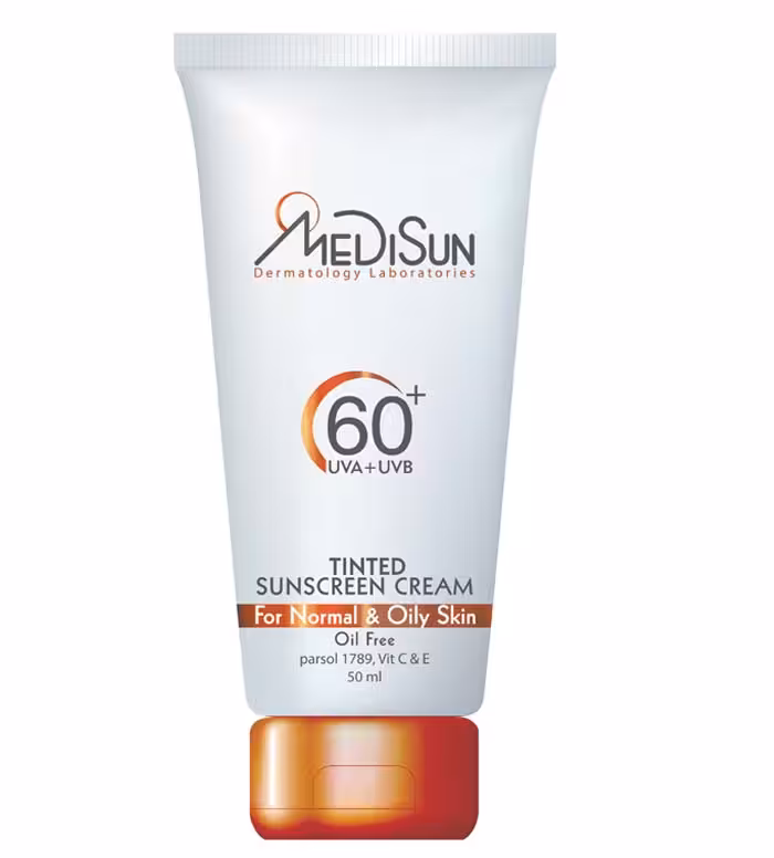 کرم ضد آفتاب SPF60 مدیسان مناسب پوست چرب و معمولی – حجم 50 میلی لیتر