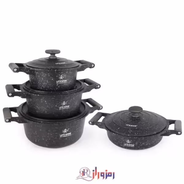 سرویس قابلمه  8 پارچه گرانیت لایف اسمایل P20SF