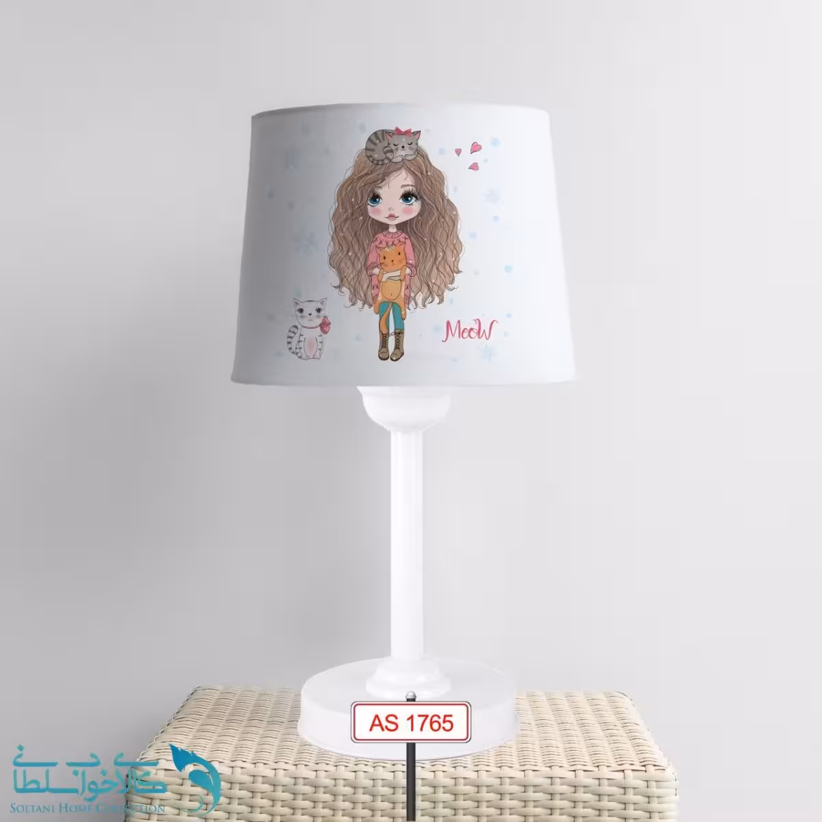 آباژور اتاق کودک طرح دختر کیوت کد A1765