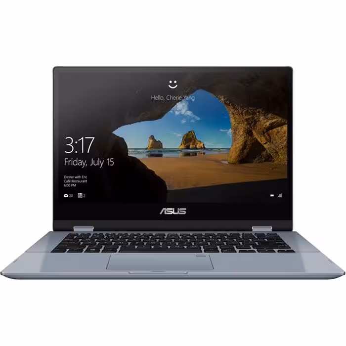 لپ تاپ ایسوس مدل VivoBook Flip 14 TP410UF با پردازنده i7 و صفحه نمایش لمسی